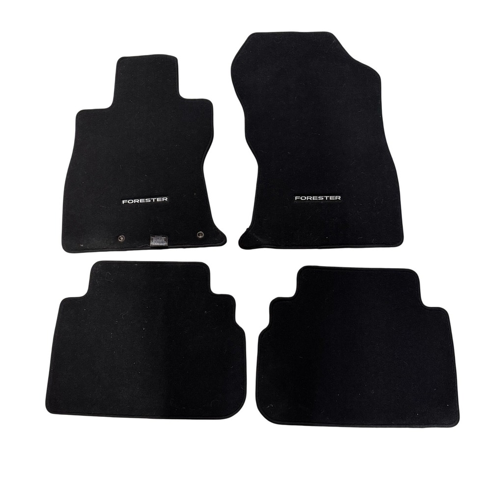 Subaru Forester Black Carpet Floor Mats Set of 4 Front and Rear OEM Genuine